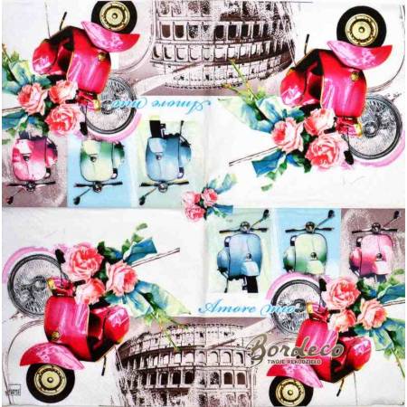 Serwetka decoupage vespa 33x33 firmy HOME FASHION