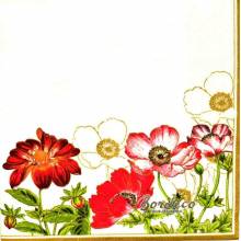 Serwetka decoupage maki i cynie 33x33 seria DAISY