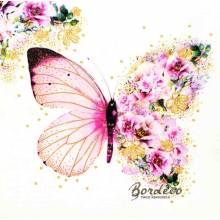 Serwetka do decoupage motyl 33x33cm firmy PPD