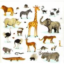 Serwetka do decoupage zoo 33x33cm firmy PPD