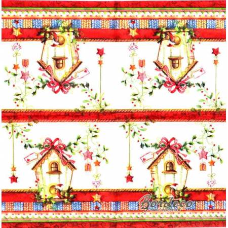 Serwetka do decoupage ptasia budka 33x33cm firmy AMBIENTE