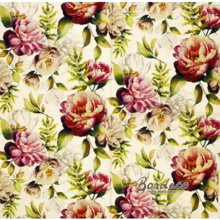 Serwetka do decoupage peonie 33x33 AMBIENTE