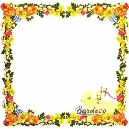 Serwetka decoupage baranek wielkanocny 33x33 seria DAISY