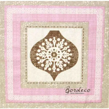 Serwetka do decoupage gwiazdka 33x33 seria DAISY