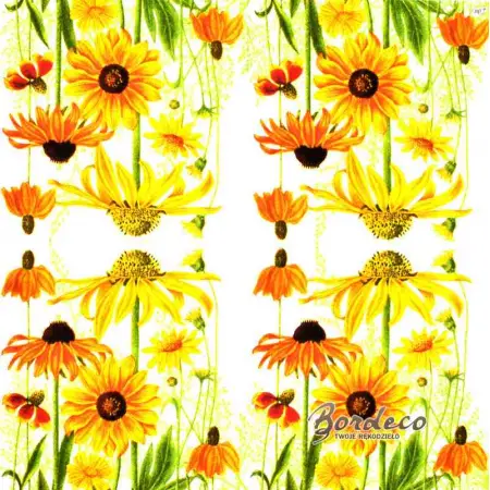 Serwetka do decoupage rudbekia 33x33 firmy IHR