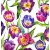 Serwetka do decoupage fioletowe tulipany 33x33 firmy IHR